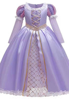 Load image into Gallery viewer, Purple Long Sleeve Princess Party Dress Costume - Fox Baby &amp; Co
