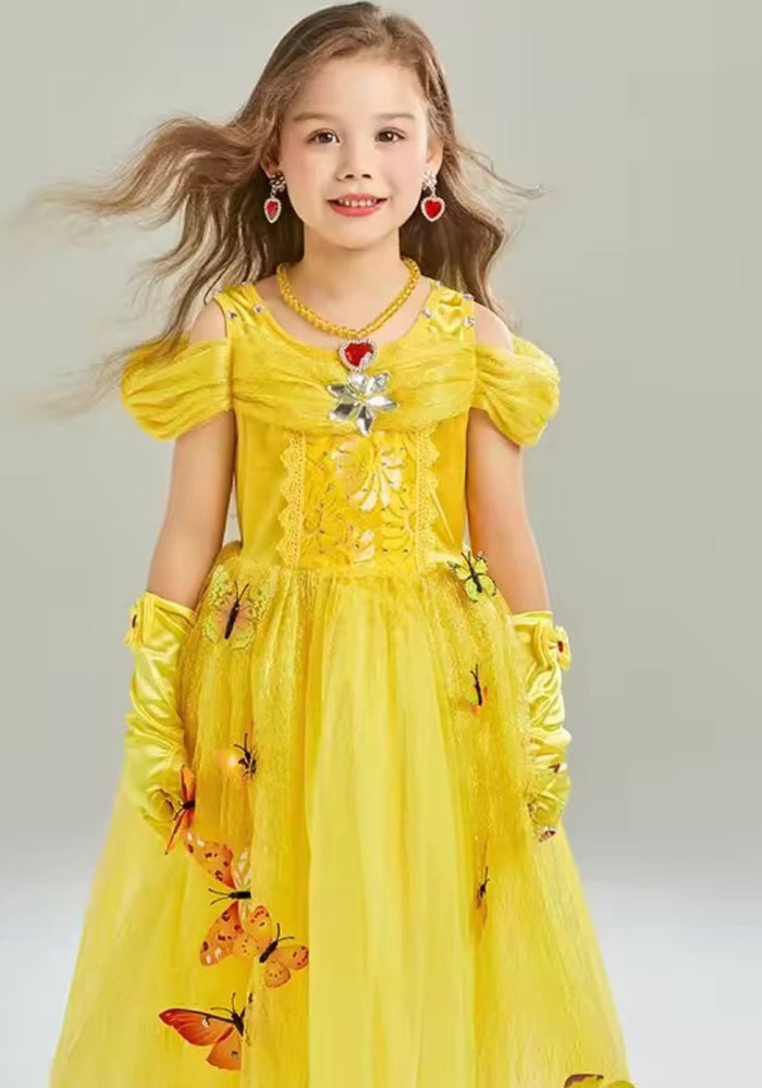 Belle Butterfly Princess Party Dress Costume - Fox Baby & Co
