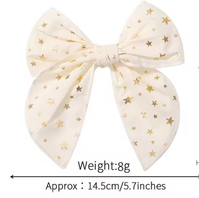 Christmas Large Statement Bow Clip (pre order) - Fox Baby & Co