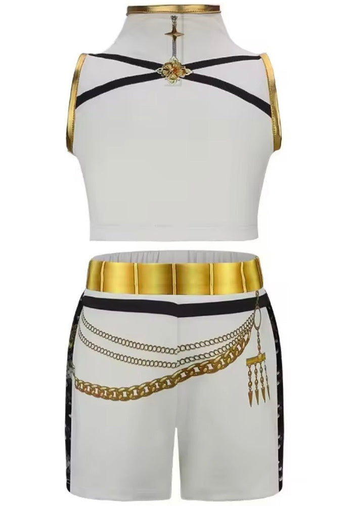 Kids Girls K - POP Style Demon Hunter Mira Zoey Costume Top, Shorts & Jacket 3 Piece - Fox Baby & Co