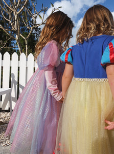 Classic Mermaid Princess Birthday Long Sleeve Party Dress Costume