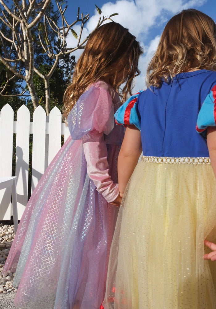 Classic Mermaid Princess Birthday Long Sleeve Party Dress Costume - Fox Baby & Co