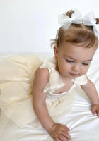 Load image into Gallery viewer, Little girl Mirabelle Tutu Birthday Dress - Ivory - Fox Baby &amp; Co
