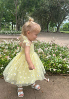Load image into Gallery viewer, Birthday Tulle Frill Dress - Yellow Daisy
