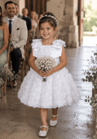 Load image into Gallery viewer, Ophelia Bloom Flower Girl Dress - White
