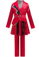 Load image into Gallery viewer, Descendants Inspired Princess Red Heart Girl Costume Set

