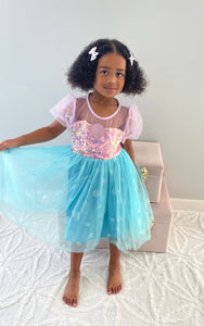 Mermaid Shell Princess Birthday Party Dress - Fox Baby & Co