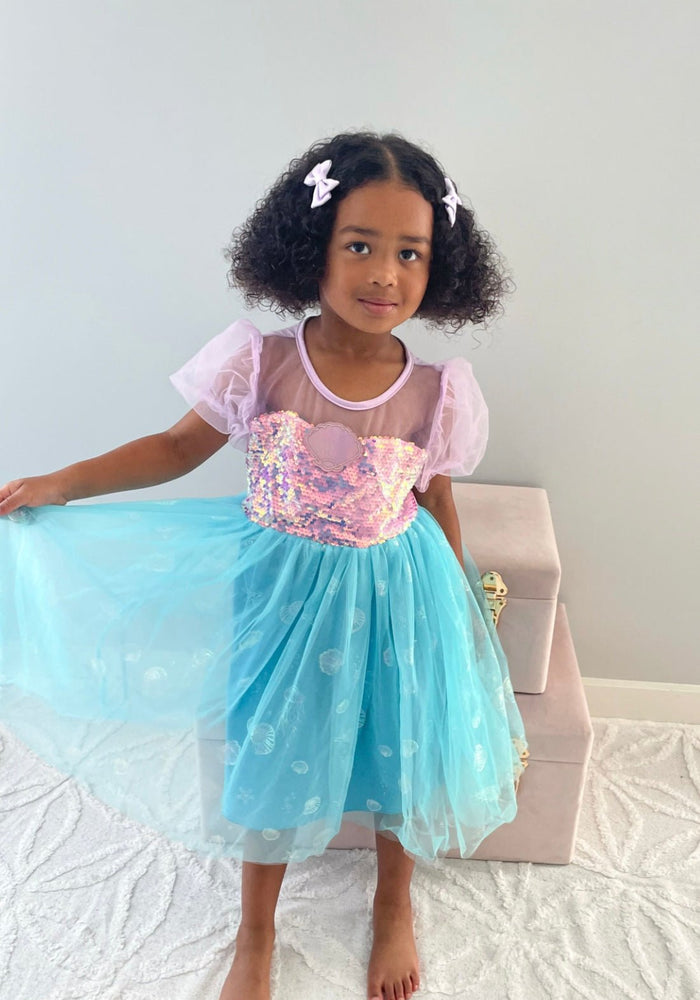 Mermaid Shell Princess Birthday Party Dress - Fox Baby & Co