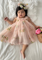 Load image into Gallery viewer, Arabella Garden Floral Tulle Birthday Dress - Pink - Fox Baby &amp; Co
