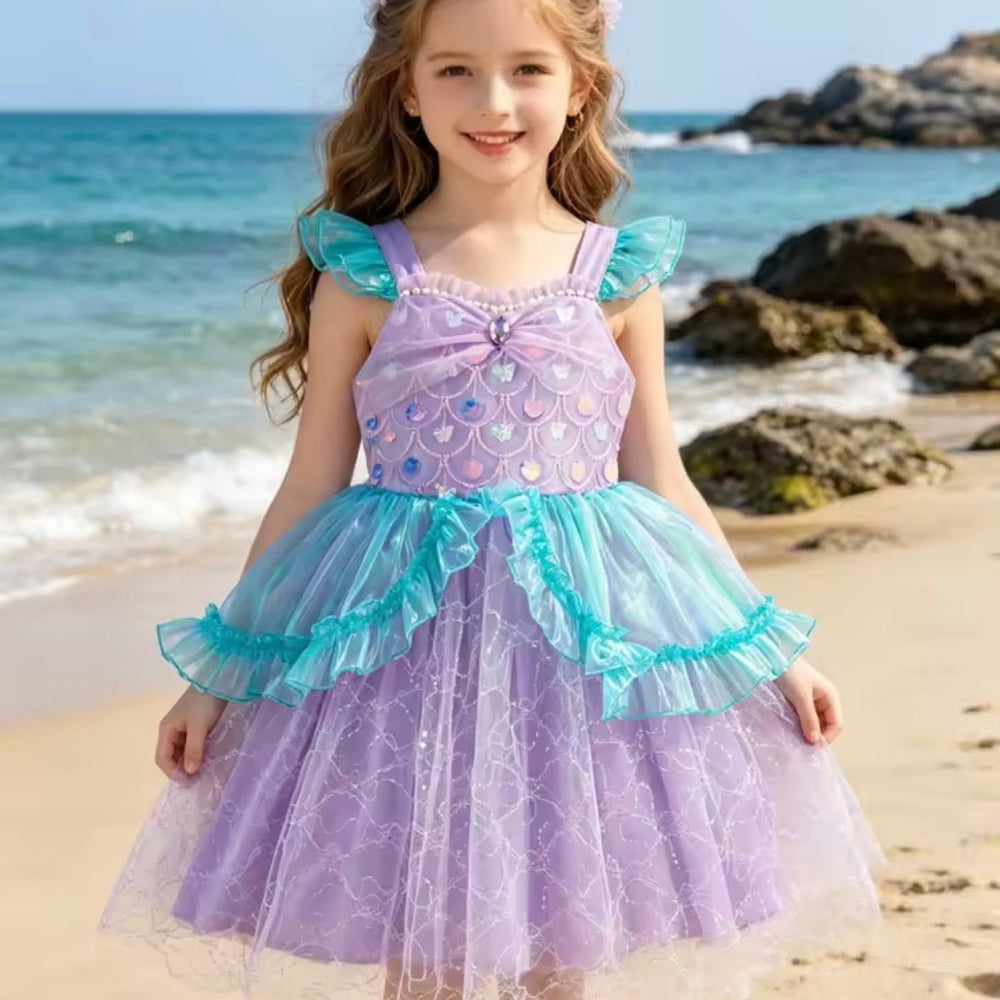Ocean Mermaid Princess Party Dress - Fox Baby & Co