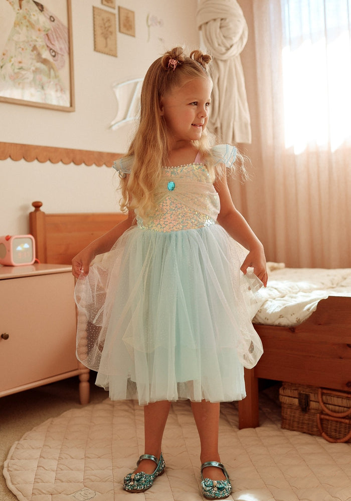 Shimmer Rainbow Mermaid Princess Party Dress - Fox Baby & Co