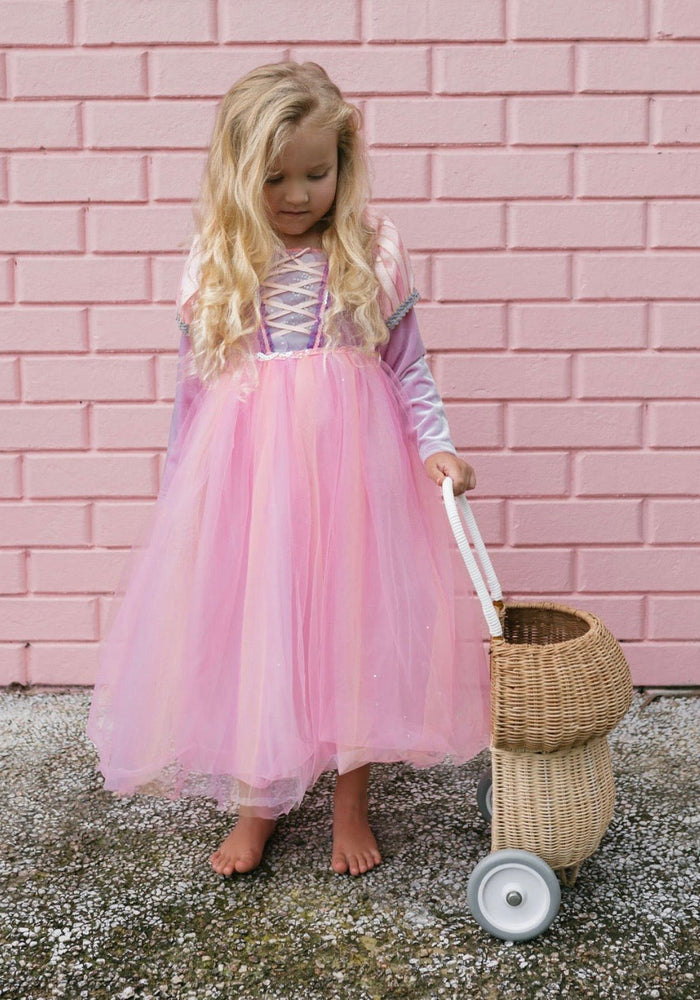 Enchanted Rapunzel Purple Princess Long Sleeve Party Dress Costume - Fox Baby & Co