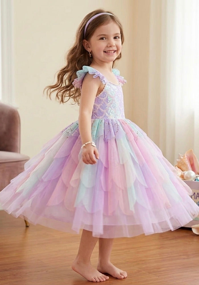 Fairyfloss Mermaid Princess Birthday Party Dress