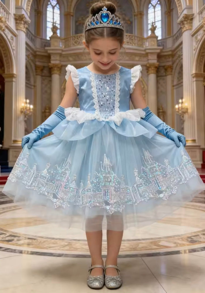 Cinderella Enchanted Castle Luxe Dress & Gloves - Fox Baby & Co
