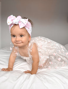 Baby Girl Easter Bunny Tulle Dress - White - Fox Baby & Co