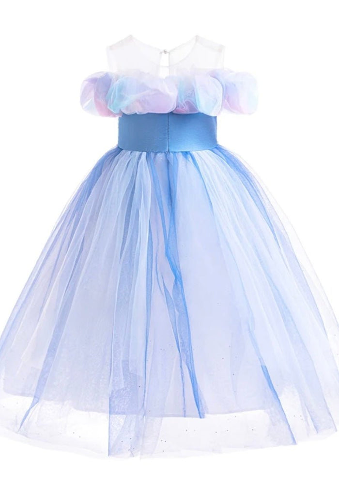 Blue Whimsical Princess Luxe Party Dress & Accessories (pre order) - Fox Baby & Co