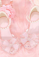 Load image into Gallery viewer, Little Girls Sparkle High Heel Princess Birthday Girl Shoe - Pink (pre order) - Fox Baby &amp; Co
