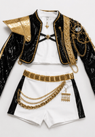 Load image into Gallery viewer, Kids Girls Kpop Style Demon Hunter Mira Costume Top, Shorts &amp; Jacket 3 Piece - Fox Baby &amp; Co
