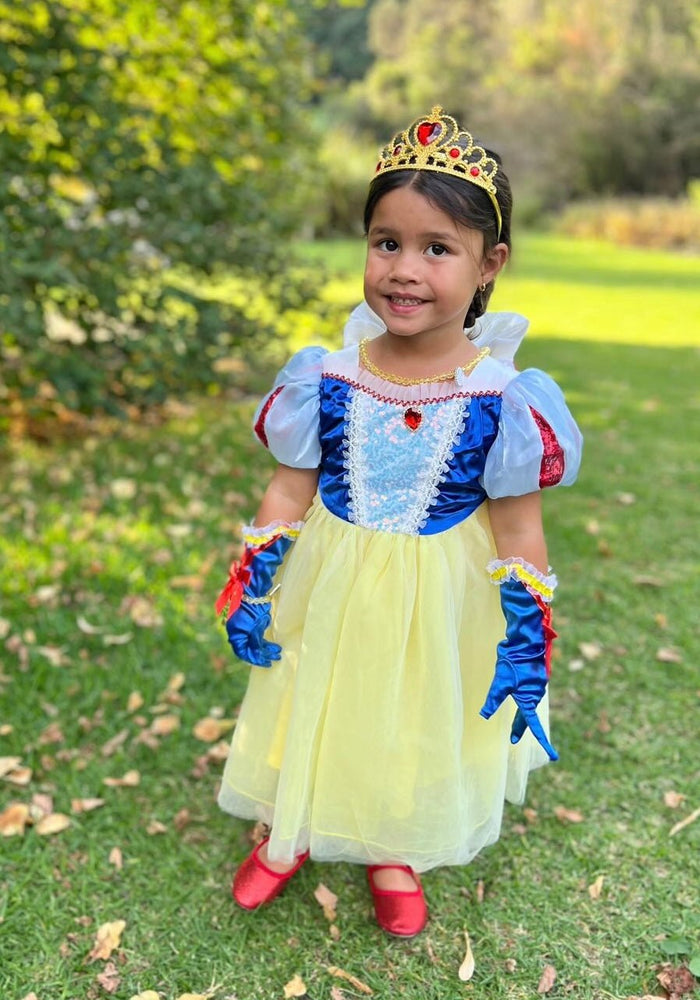 Magical Snow White Luxe Princess Birthday Party Dress Costume & Jewellery Set - Fox Baby & Co