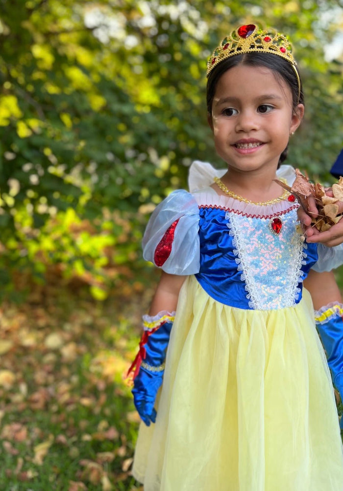 Magical Snow White Luxe Princess Birthday Party Dress Costume & Jewellery Set - Fox Baby & Co