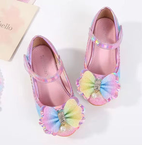 Little Girls My First High Heel Bow Princess Birthday Girl Shoe (pre order) - Fox Baby & Co