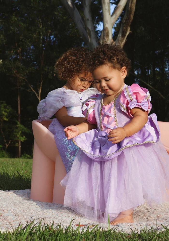 Mini Baby Rapunzel Luxe Princess Birthday Party Dress - Fox Baby & Co