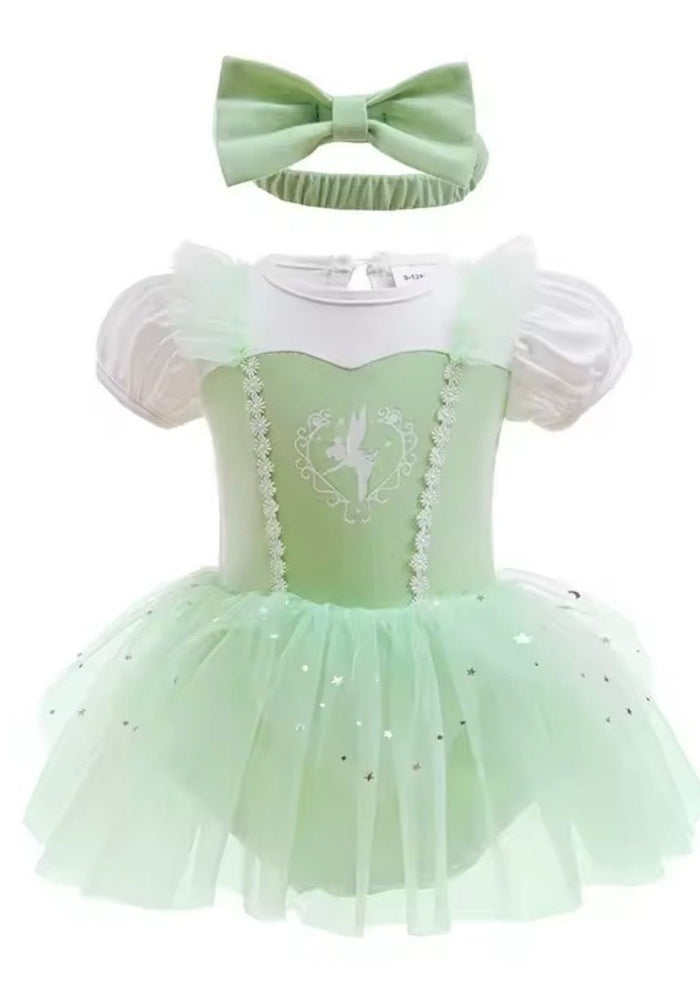 Baby Girls Tinkerbell Princess Tutu Tulle Romper with bow - Fox Baby & Co