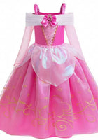 Load image into Gallery viewer, Magical Aurora Pink Princess Long Sleeve Party Dress Costume - Fox Baby &amp; Co
