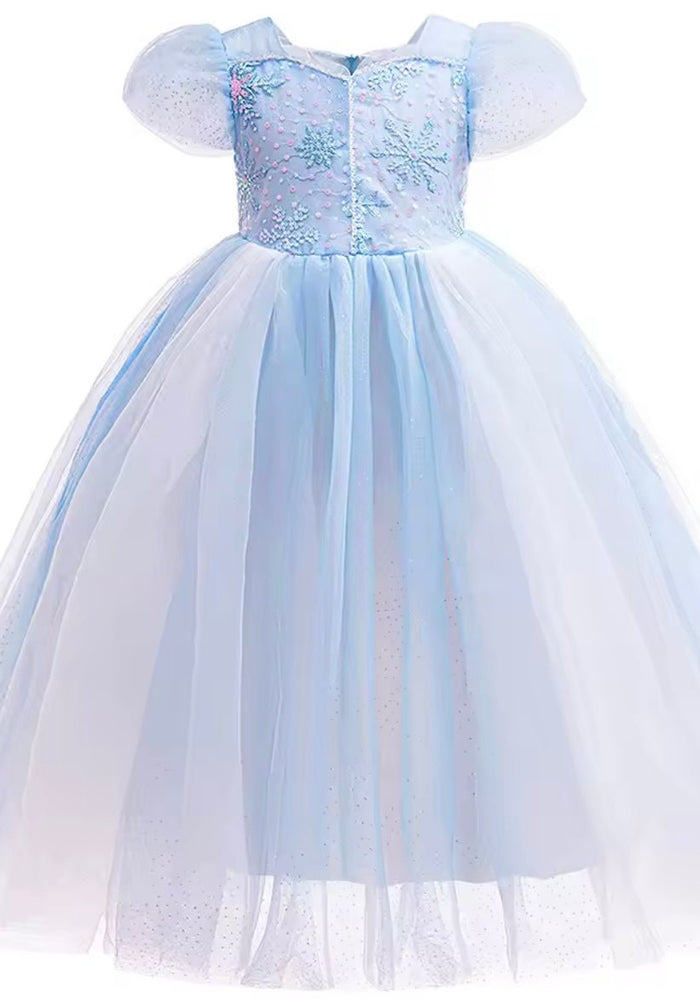 Blue Snowflake Elsa Princess Party Dress Costume - Fox Baby & Co