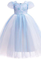 Load image into Gallery viewer, Blue Snowflake Elsa Princess Party Dress Costume - Fox Baby &amp; Co
