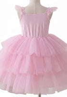 Load image into Gallery viewer, Pink Pearl Mermaid Princess Birthday Party Dress - Fox Baby &amp; Co
