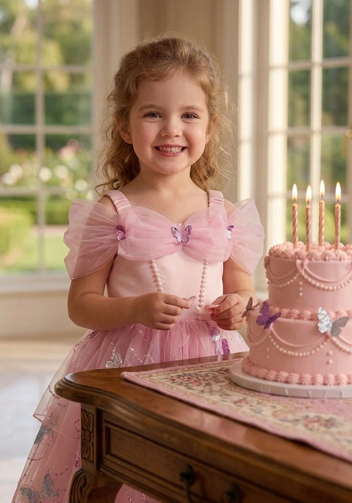 Butterfly Bliss Pink Princess Dress - Fox Baby & Co