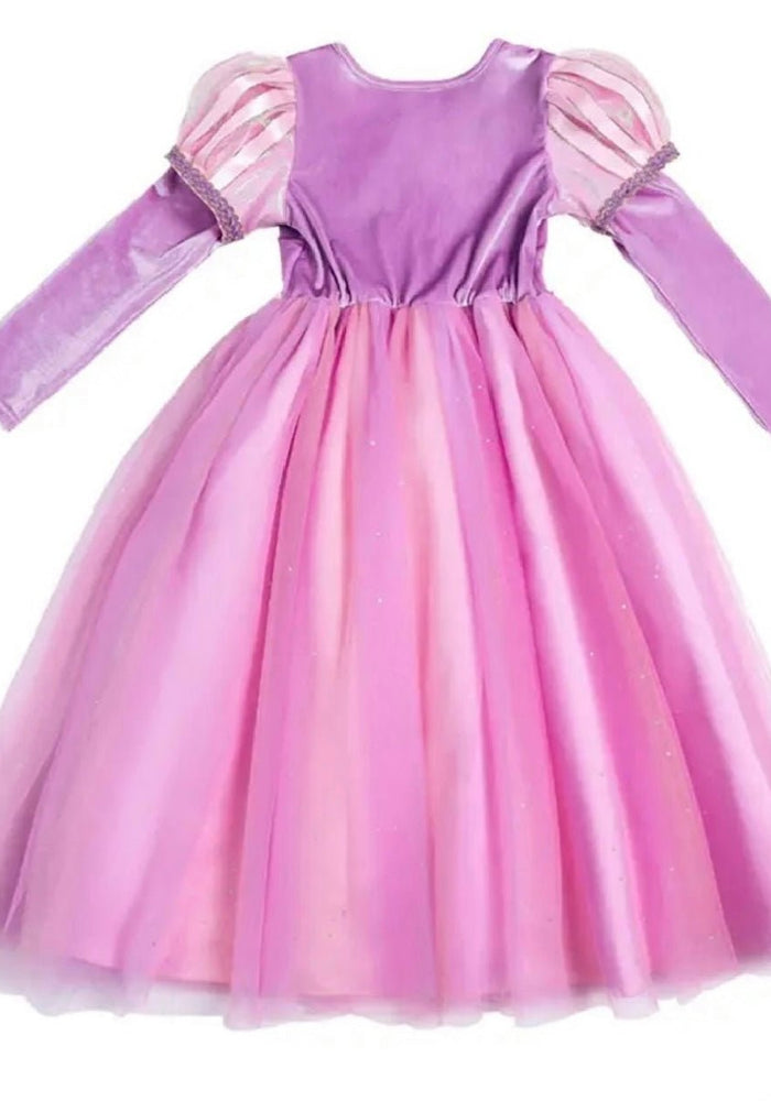 Enchanted Purple Princess Birthday Long Sleeve Party Dress Costume - Fox Baby & Co