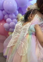 Load image into Gallery viewer, Kids little Girls Aurora Tutu Tulle Fairy Romper - Pink Rainbow
