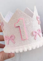 Load image into Gallery viewer, My 1st Birthday Party Crown Hat - Bows - Fox Baby &amp; Co
