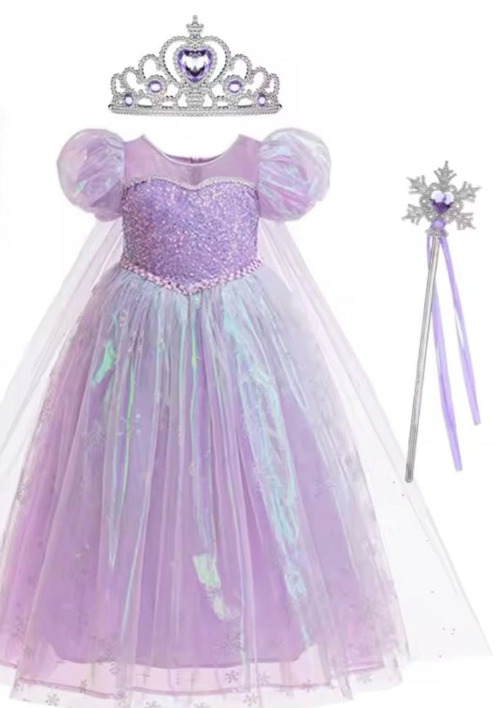 Jasmine Shimmer Princess Party Dress Costume & Jewellery Set - Fox Baby & Co