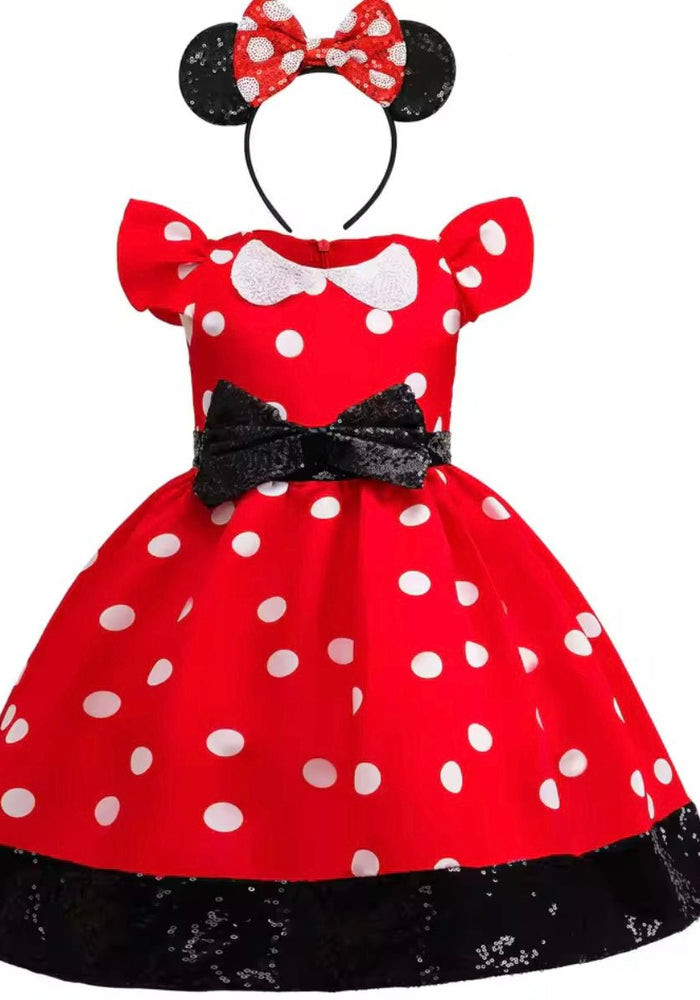 Minnie Luxe Party Tulle Dress - Red & Headband - Fox Baby & Co