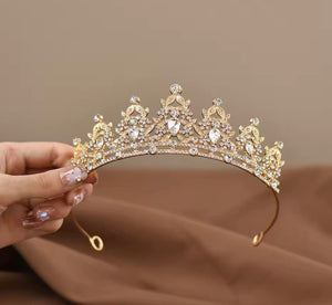 Luxe Tiara Gold Birthday Crown - Silver (pre order) - Fox Baby & Co