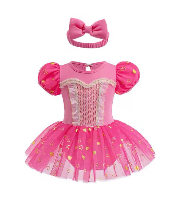 Baby Girls Aurora Tutu Tulle Romper with bow - Fox Baby & Co