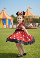 Load image into Gallery viewer, Minnie Luxe Party Tulle Dress - Red - Fox Baby &amp; Co
