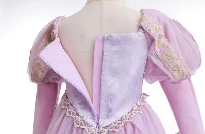 New Rapunzel Princess Long Sleeve Birthday Party Dress Costume - Fox Baby & Co