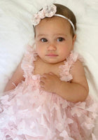 Load image into Gallery viewer, 1st Birthday Whimsical Butterfly Tulle Romper - Baby Pink (pre order) - Fox Baby &amp; Co
