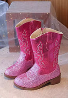 Load image into Gallery viewer, Sparkle Princess K - pop Cowgirl Boots – Pink - Fox Baby &amp; Co

