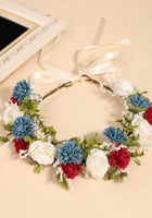 Load image into Gallery viewer, Enchanted Ruby Floral Flower Crown - Fox Baby &amp; Co
