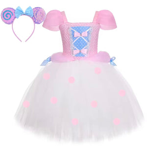 Little Bo Peep Inspired Tutu Dress Costume with Headband - Fox Baby & Co