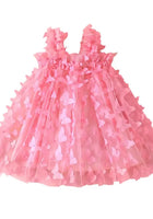 Load image into Gallery viewer, Whimsical Butterfly Tulle Dress - Rose Pink

