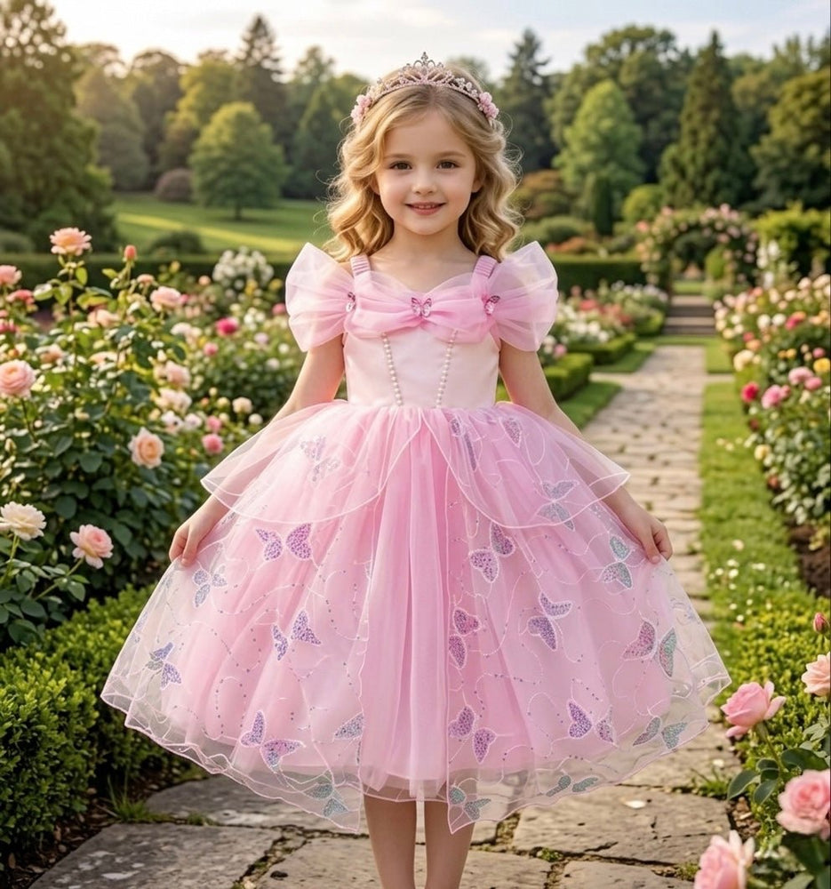 Butterfly Bliss Pink Princess Dress - Fox Baby & Co