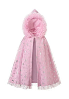 Load image into Gallery viewer, Kids little girls Snow Elsa Cosplay Cloak Cape - Pink
