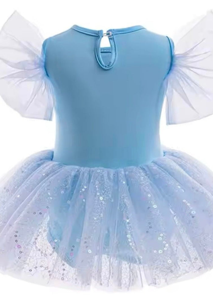 Baby Girls Snow Princess Tutu Tulle Romper with bow - Fox Baby & Co