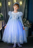 Load image into Gallery viewer, Magical Elsa Princess Birthday Long Sleeve Party Dress Costume
